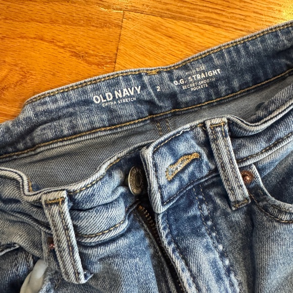 Old Navy Women's Distressed Skinny Jeans - Light Blue - Picture 2 of 3